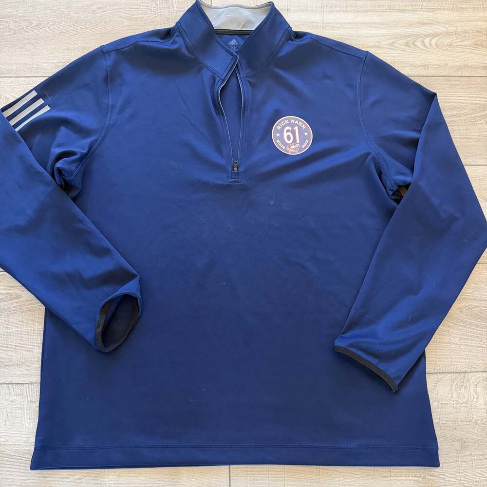 adidas Columbus Blue Jackets Rick Nash 61 Quarter